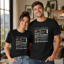 面白い英語の発音 In The Beginning Tシャツ