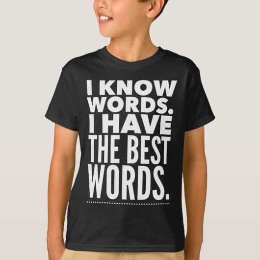 面白い英語教師のプレゼント - トランプ引用 - 最高 Tシャツ (正面)