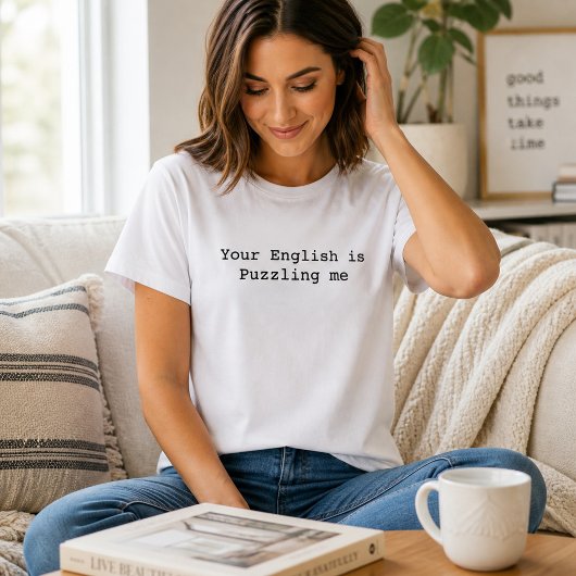 面白い英語教師 文法 Tシャツ