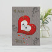 面白い落ち込み発表 案内状 (スタンド正面)