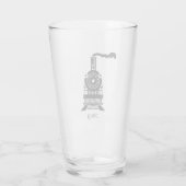 面白い蒸気機関列車&機関車愛好家 タンブラーグラス (裏面)