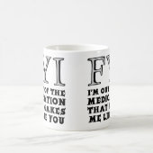 面白い薬切れマグカップ コーヒーマグカップ (中央)
