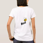 面白い蜂 Tシャツ (裏面)