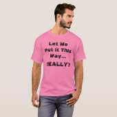 面白い言い方をさせてもらうと超ユーモア Tシャツ (正面フル)