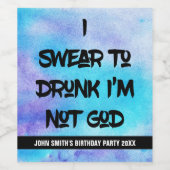 面白い誓い ワインラベル (シングルラベル)