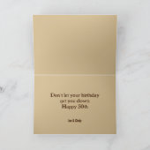 面白い誕生日しゃべるカバのカード カード (内部)