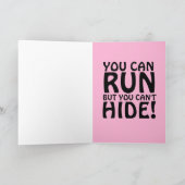 面白い誕生日の恐竜カード カード (内部)