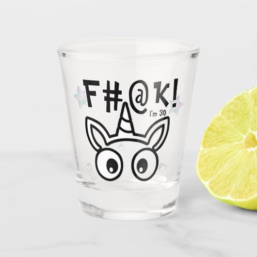 面白い誕生日の老化自覚ショットグラス ショットグラス (正面)