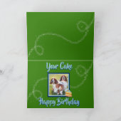 面白い誕生日カードでバセットハウンドをシェア カード (内部)
