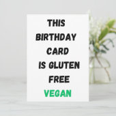 面白い誕生日カード 彼氏 招待状 (スタンド正面)