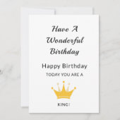 面白い誕生日カード 招待状 (正面)