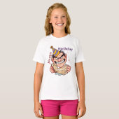 面白い誕生日ステッカー Tシャツ (正面フル)