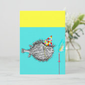 面白い誕生日パーティー 招待状 (スタンド正面)