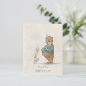 面白い誕生日ポストカード ポストカード (スタンド正面)