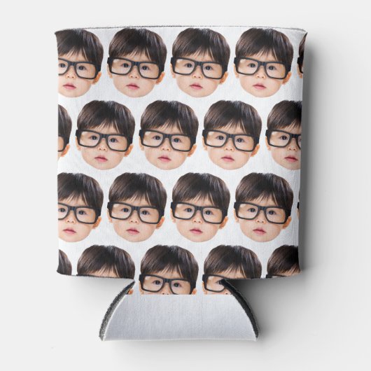 面白い誕生日 面白い写真 オーダーメイド写真ギフト 缶クーラー (正面)