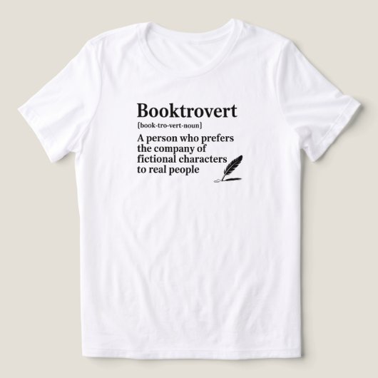 面白い読書家の引用 トライブレンドTシャツ (デザイン正面)