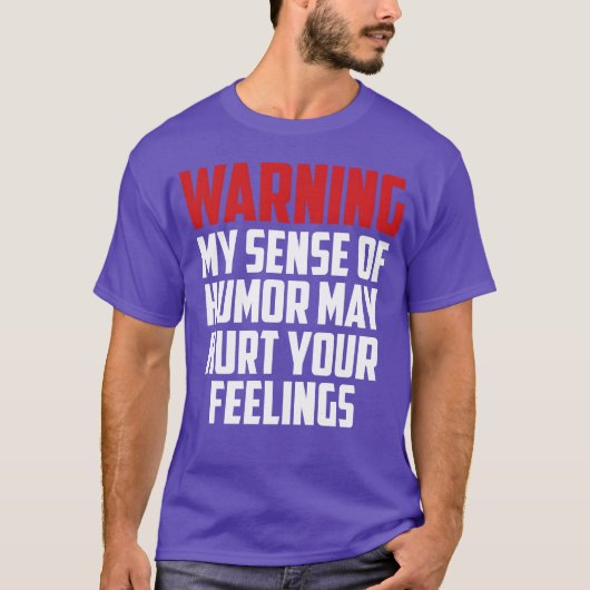 面白い警告引用フレンド Tシャツ (正面)
