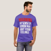 面白い警告引用フレンド Tシャツ (正面フル)