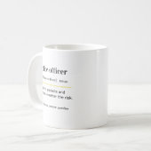 面白い警察官ギフト コーヒーマグ コーヒーマグカップ (正面左)
