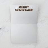 面白い豚のクリスマス カード (内部)