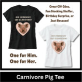 面白い豚の肉食愛好家ギフト Tシャツ