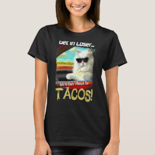 面白い負け犬 私たちは猫のためのタコスに行く Tシャツ