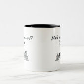 面白い責任コーヒーカップ ツートーンマグカップ (中央)