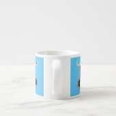 面白い走る水牛の漫画 エスプレッソカップ (裏面)