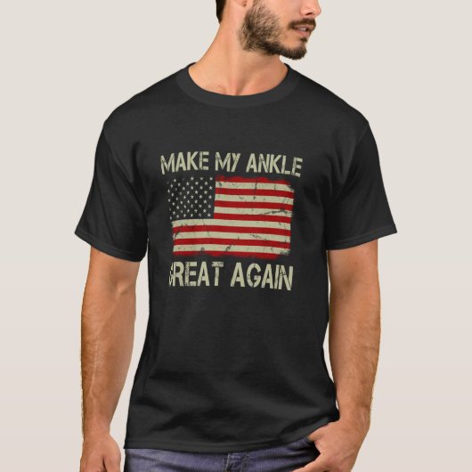 面白い足首の手術の回復私の足首をもう一度すばらしく Tシャツ (正面)