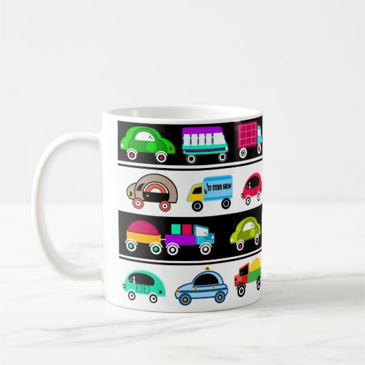面白い車 コーヒーマグカップ (左)
