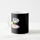 面白い農場の兄貴はあなたですか ニワトリのささやき コーヒーマグカップ (正面左)