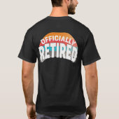 面白い退職アイコン Tシャツ (裏面)