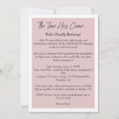 面白い退職パーティー 招待状 (正面)