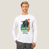 面白い進化生物学チンパンジーハumor トライブレンドTシャツ (正面全体)