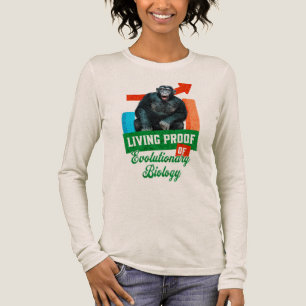 面白い進化生物学チンパンジーハumor トライブレンドTシャツ