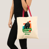 面白い進化生物学チンパンジーハumor トートバッグ (正面(商品))