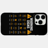 面白い運転警告標識101 自動車整備士ギフト Case-Mate iPhoneケース (裏面 (横))