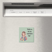 面白い過剰思考の引用 ビンテージ風のキャラクター マグネット (インサイチュ (食洗機))