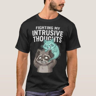 面白い過剰思考者 侵入思考と闘う Tシャツ