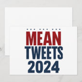 面白い選挙トランプに関するツイート 2024 招待状 (正面/裏面)
