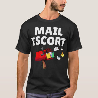 面白い郵便配達員のギャグ Tシャツ