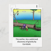 面白い重力の漫画アートギフト！ ポストカード (正面/裏面)