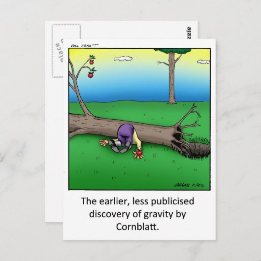 面白い重力の漫画アートギフト！ ポストカード (正面/裏面)
