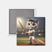 面白い野球ねこ, マグネット (正面/裏面)