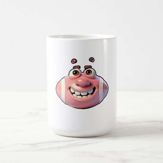 面白い野球のキャラクター  コーヒーマグカップ (中央)