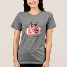 面白い野球のキャラクター トライブレンドTシャツ