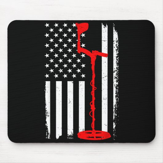 面白い金属探知機デザイン メンズ レディース 金属探知 マウスパッド (正面)