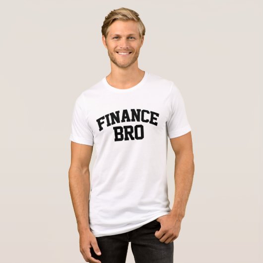 面白い金融ブロ トライブレンドＴシャツ (正面全面)