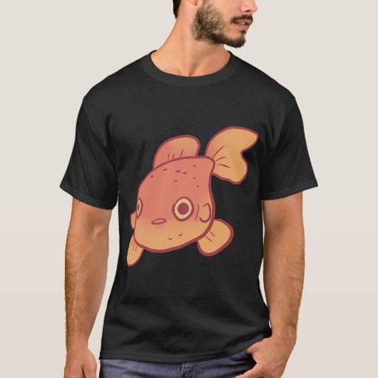 面白い金魚の芸術 Tシャツ (正面)