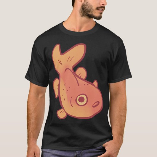 面白い金魚アート Tシャツ (正面)
